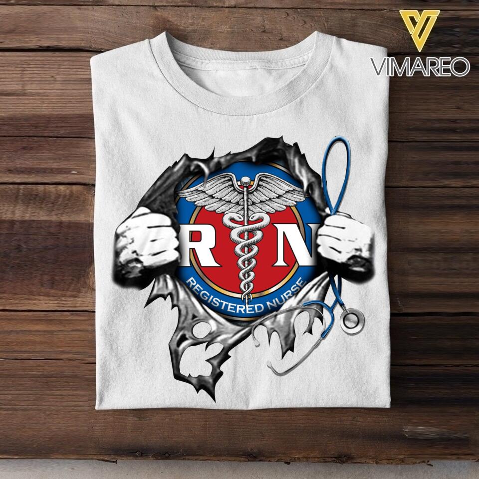 Personalized Nurse Tshirt Printed 22MAY-DT27