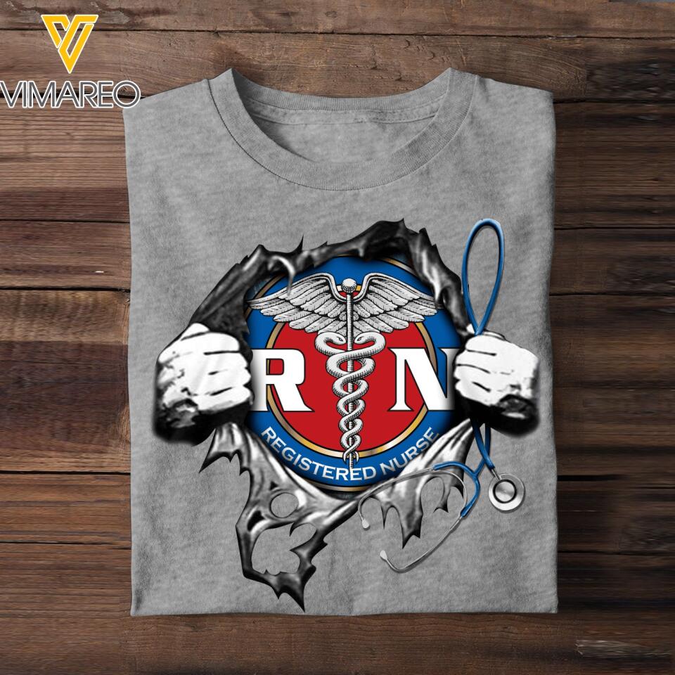 Personalized Nurse Tshirt Printed 22MAY-DT27