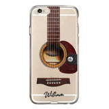 DH Personalized Guitar Transparent Silicone Phonecase Printed HQ2705