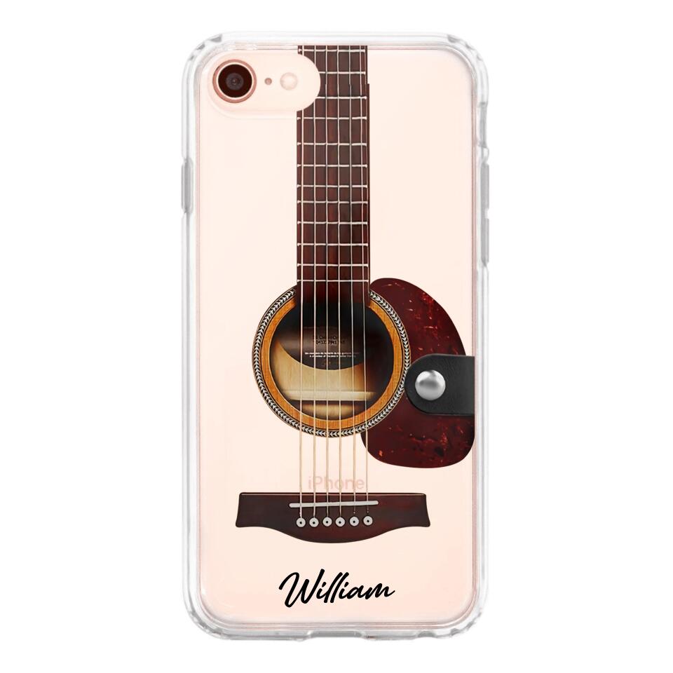 DH Personalized Guitar Transparent Silicone Phonecase Printed HQ2705