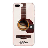 DH Personalized Guitar Transparent Silicone Phonecase Printed HQ2705