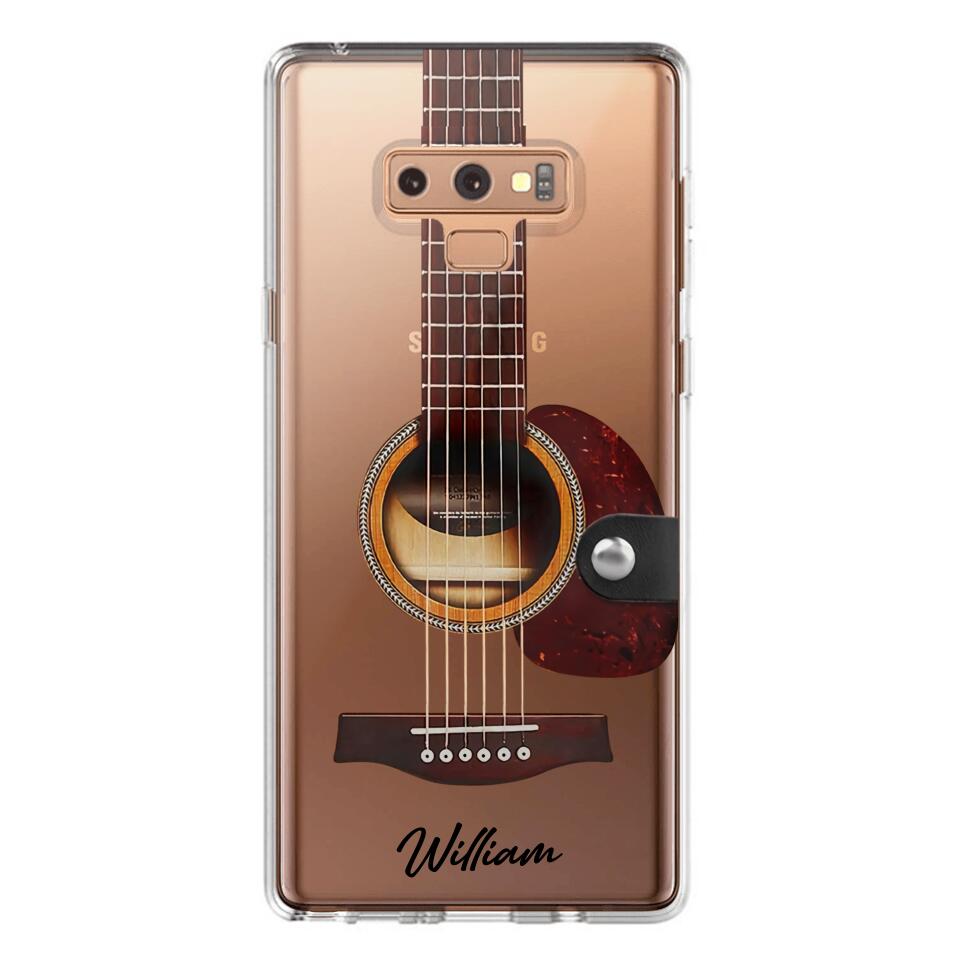 DH Personalized Guitar Transparent Silicone Phonecase Printed HQ2705