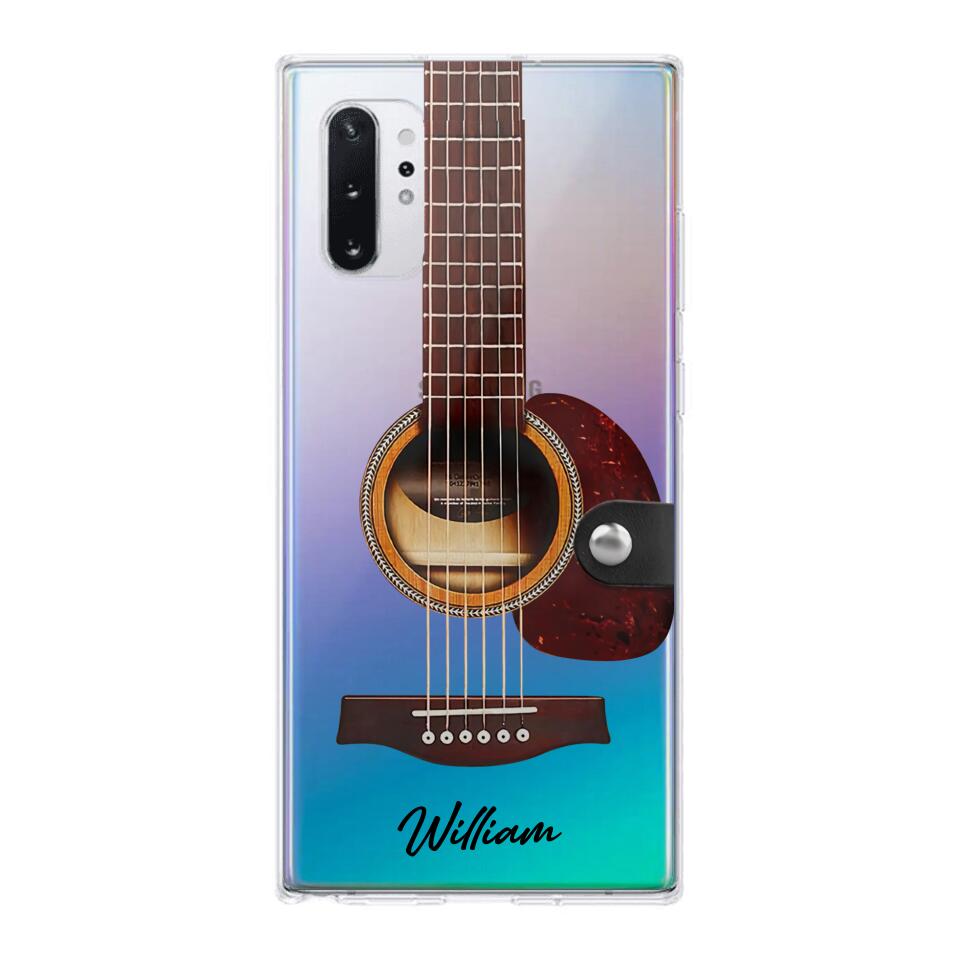 DH Personalized Guitar Transparent Silicone Phonecase Printed HQ2705