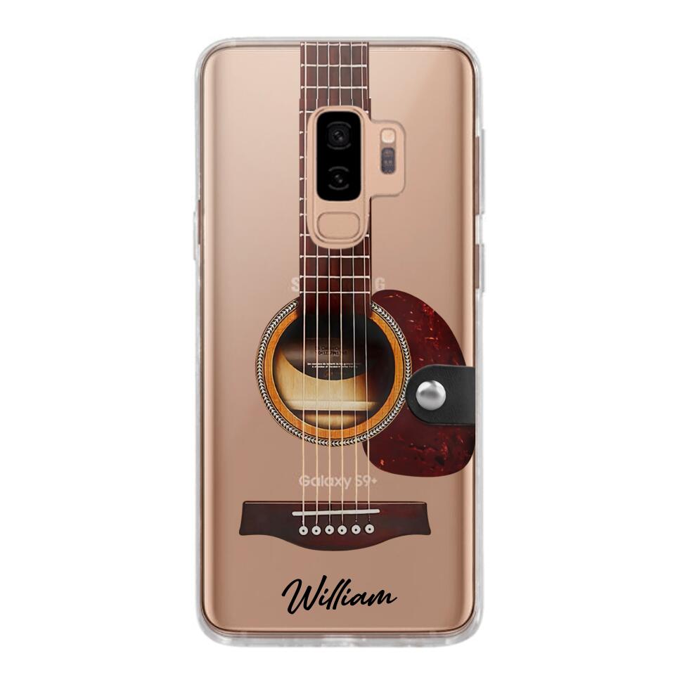 DH Personalized Guitar Transparent Silicone Phonecase Printed HQ2705