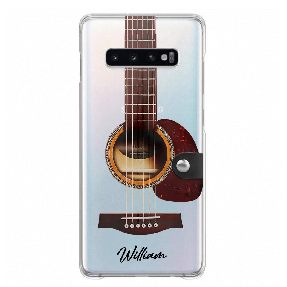 DH Personalized Guitar Transparent Silicone Phonecase Printed HQ2705