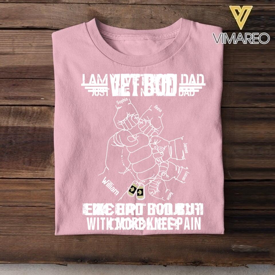 Personalized Canadian Veteran Dad Bob Kid Name Tshirt Printed QTVQ2705