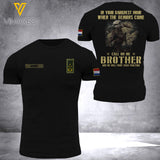 DH Personalized Netherland Soldier Tshirt 3D Printed DT2505