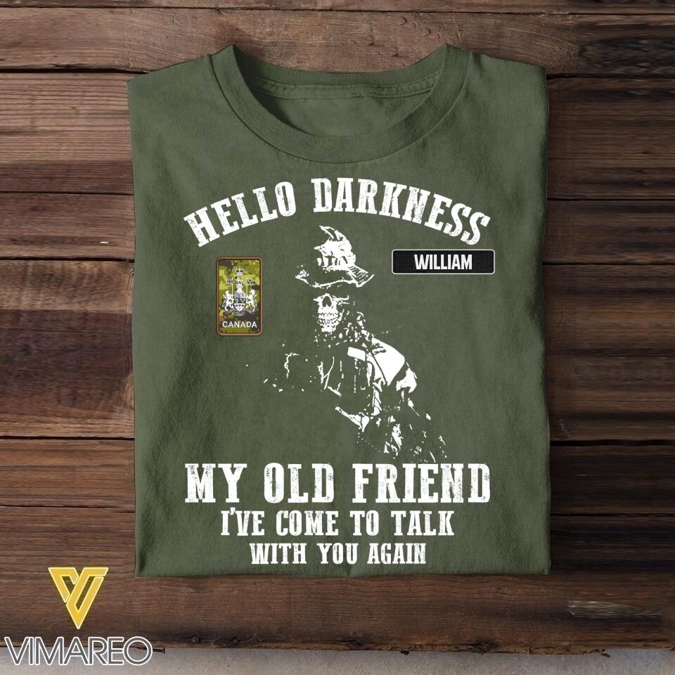 Dh Personalized Canadian Soldier Tshirt Printed DT2605