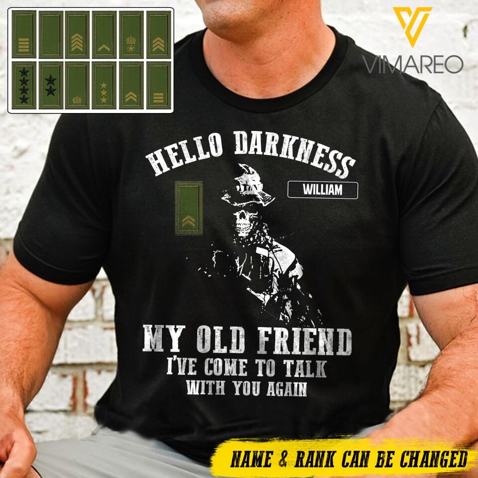 Dh Personalized Swedish Soldier Tshirt Printed DT2605
