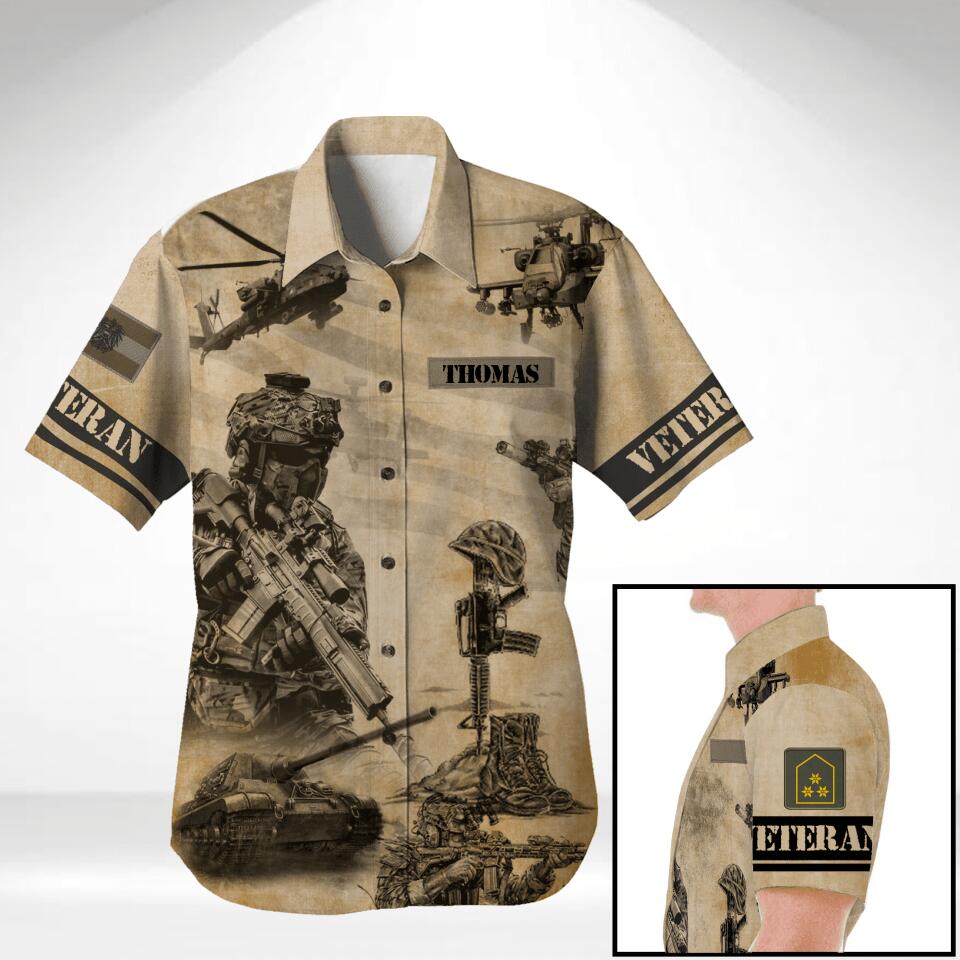 DH Austrian Army Hawaii Shirt Printed DT3005