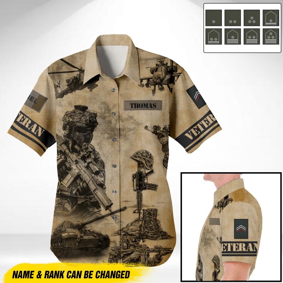 DH Belgian Veterans Hawaii Shirt Printed DT3005