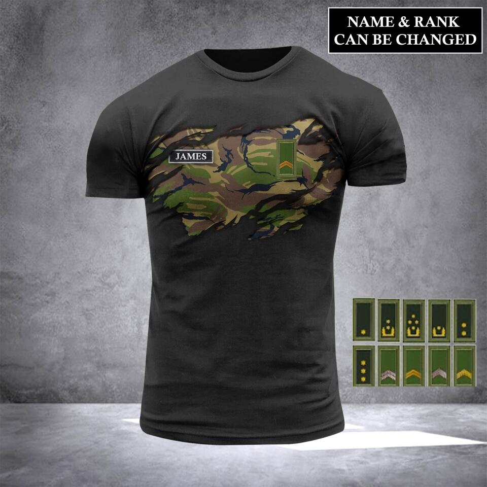 DH Personalized Netherland Soldier Tshirt 3D Printed HC3005