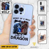 PERSONALIZED DRAGON WOLF SILICON PHONECASE NQVQ2505