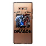PERSONALIZED DRAGON WOLF SILICON PHONECASE NQVQ2505