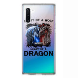 PERSONALIZED DRAGON WOLF SILICON PHONECASE NQVQ2505