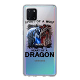 PERSONALIZED DRAGON WOLF SILICON PHONECASE NQVQ2505