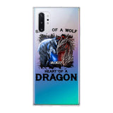 PERSONALIZED DRAGON WOLF SILICON PHONECASE NQVQ2505