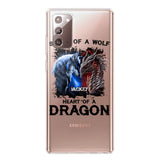 PERSONALIZED DRAGON WOLF SILICON PHONECASE NQVQ2505