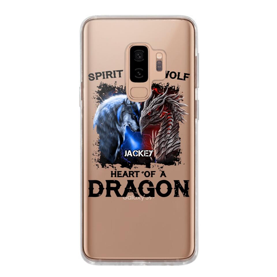 PERSONALIZED DRAGON WOLF SILICON PHONECASE NQVQ2505