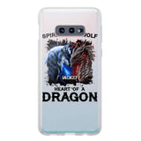 PERSONALIZED DRAGON WOLF SILICON PHONECASE NQVQ2505