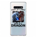 PERSONALIZED DRAGON WOLF SILICON PHONECASE NQVQ2505