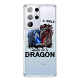 PERSONALIZED DRAGON WOLF SILICON PHONECASE NQVQ2505