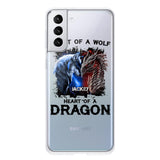 PERSONALIZED DRAGON WOLF SILICON PHONECASE NQVQ2505