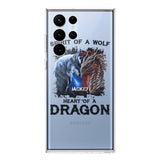 PERSONALIZED DRAGON WOLF SILICON PHONECASE NQVQ2505