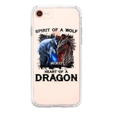 PERSONALIZED DRAGON WOLF SILICON PHONECASE NQVQ2505