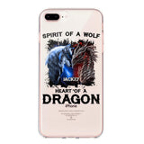 PERSONALIZED DRAGON WOLF SILICON PHONECASE NQVQ2505