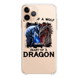 PERSONALIZED DRAGON WOLF SILICON PHONECASE NQVQ2505