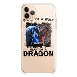 PERSONALIZED DRAGON WOLF SILICON PHONECASE NQVQ2505