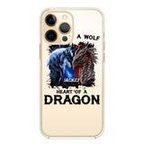 PERSONALIZED DRAGON WOLF SILICON PHONECASE NQVQ2505