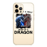 PERSONALIZED DRAGON WOLF SILICON PHONECASE NQVQ2505