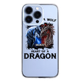 PERSONALIZED DRAGON WOLF SILICON PHONECASE NQVQ2505