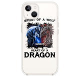 PERSONALIZED DRAGON WOLF SILICON PHONECASE NQVQ2505