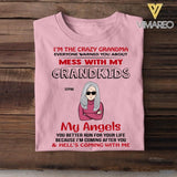 Personalized Mess With My GrandKids My Angels Tshirt Printed NQVQ2505