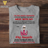 Personalized Mess With My GrandKids My Angels Tshirt Printed NQVQ2505