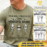 Personalized Father's Day Tshirt Printed NQDT2605