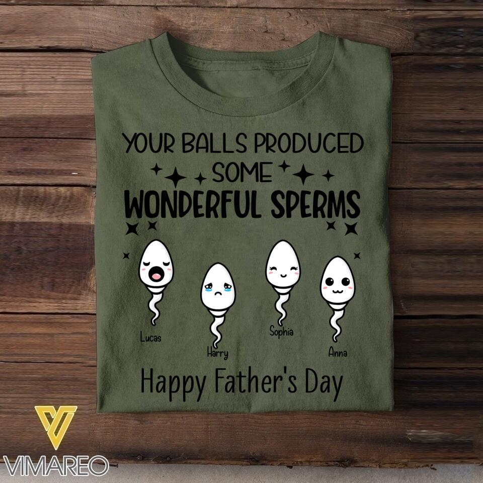 Personalized Father's Day Tshirt Printed NQDT2605