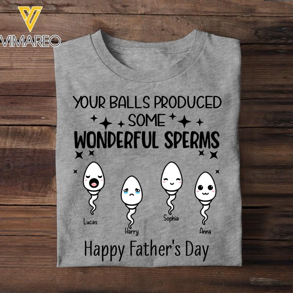 Personalized Father's Day Tshirt Printed NQDT2605