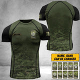 PERSONALIZED CANADIAN ARMY VETERAN TSHIRT  3D PRINTED QTDT3105