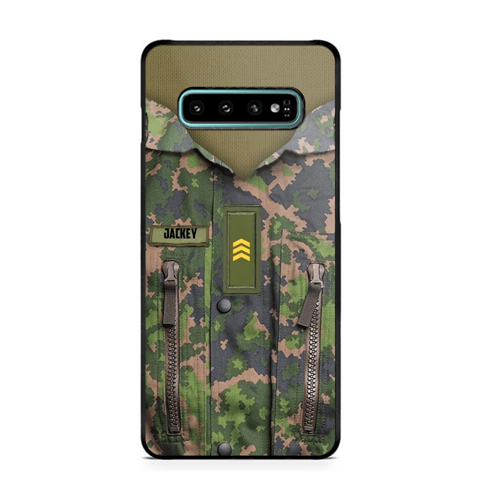 Personalized Finnish Soldier Phone Case Camo Printed 22JUN-HY01