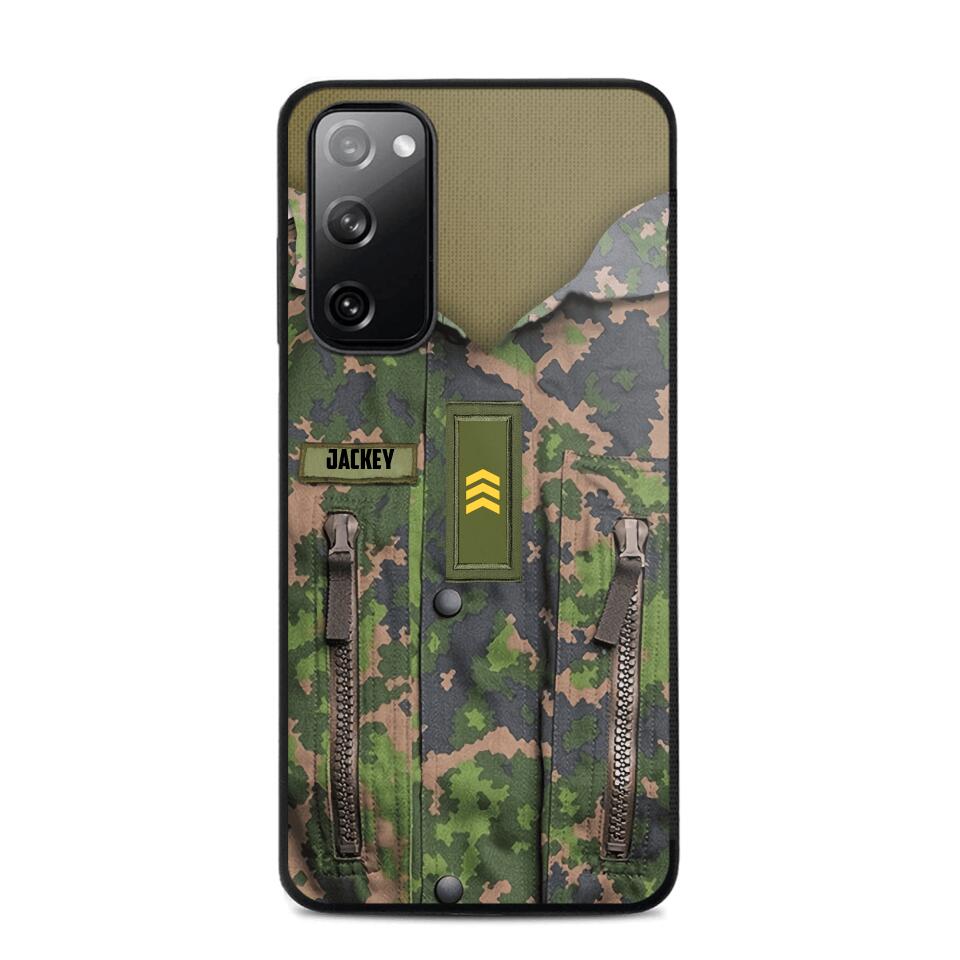 Personalized Finnish Soldier Phone Case Camo Printed 22JUN-HY01