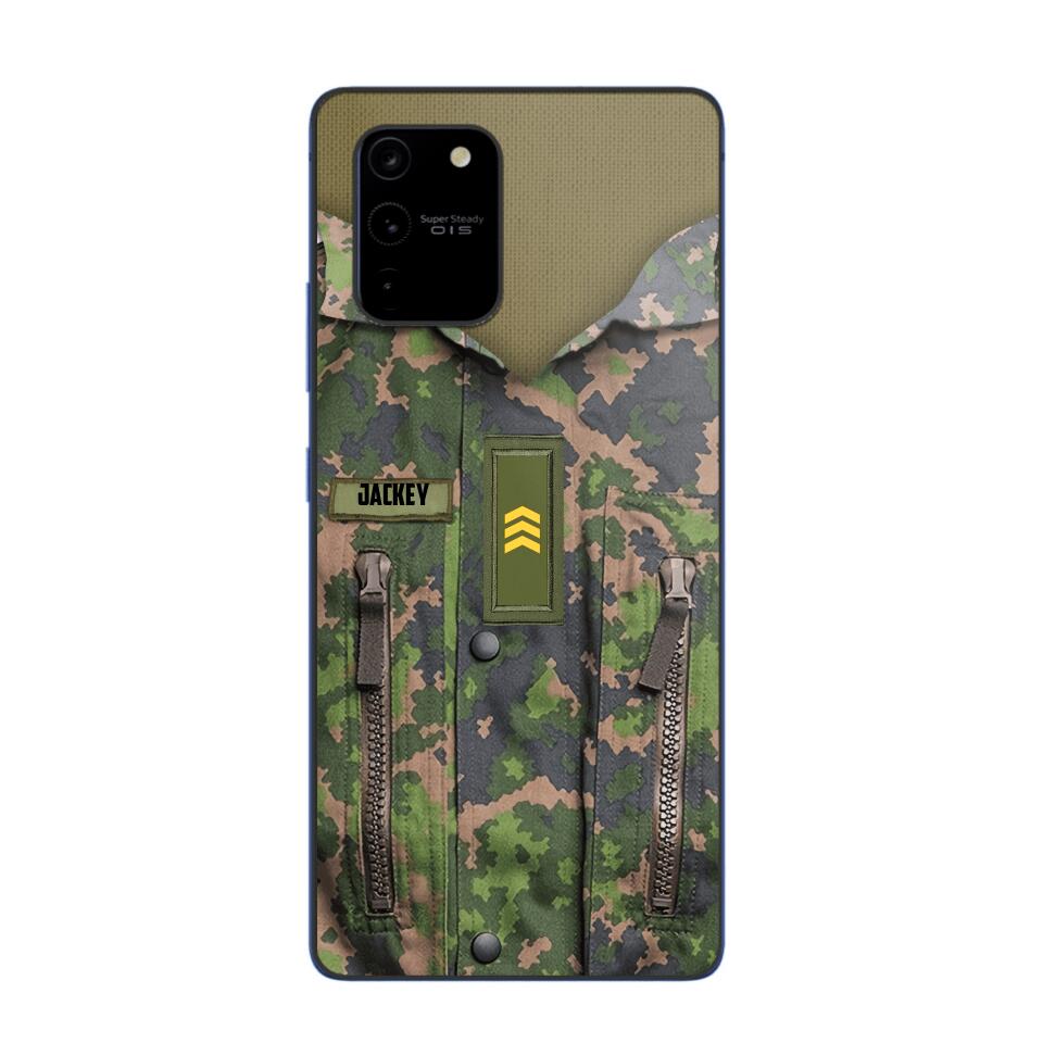 Personalized Finnish Soldier Phone Case Camo Printed 22JUN-HY01