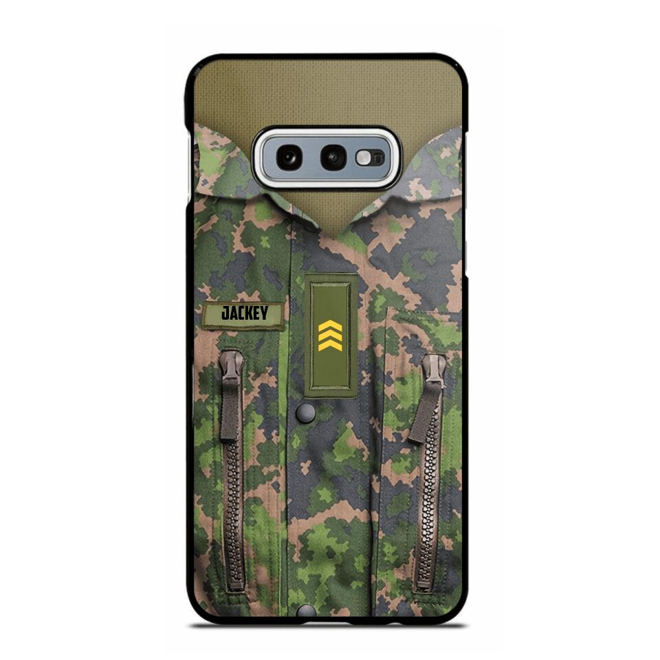 Personalized Finnish Soldier Phone Case Camo Printed 22JUN-HY01