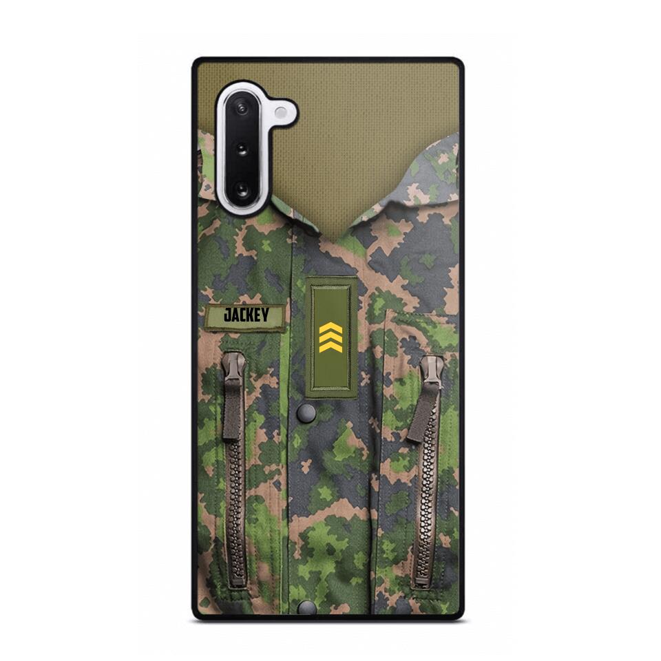 Personalized Finnish Soldier Phone Case Camo Printed 22JUN-HY01