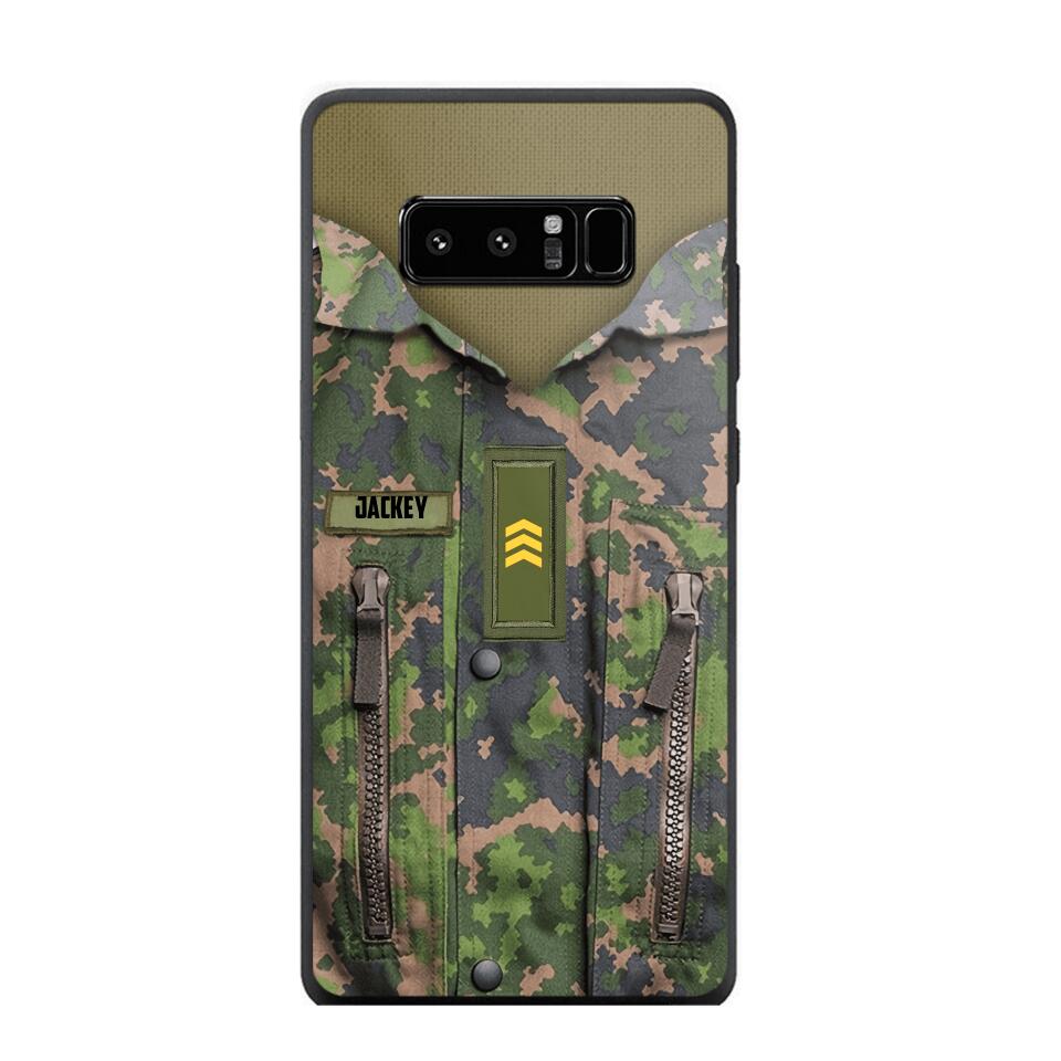 Personalized Finnish Soldier Phone Case Camo Printed 22JUN-HY01