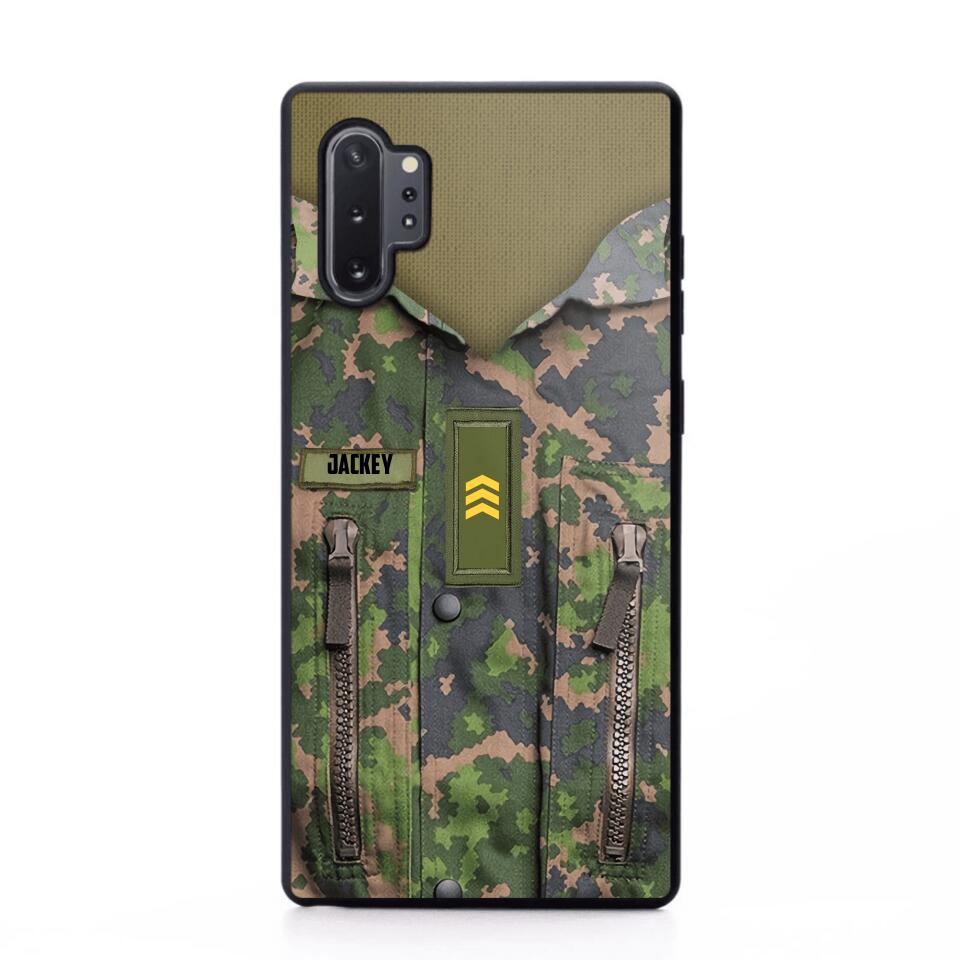 Personalized Finnish Soldier Phone Case Camo Printed 22JUN-HY01