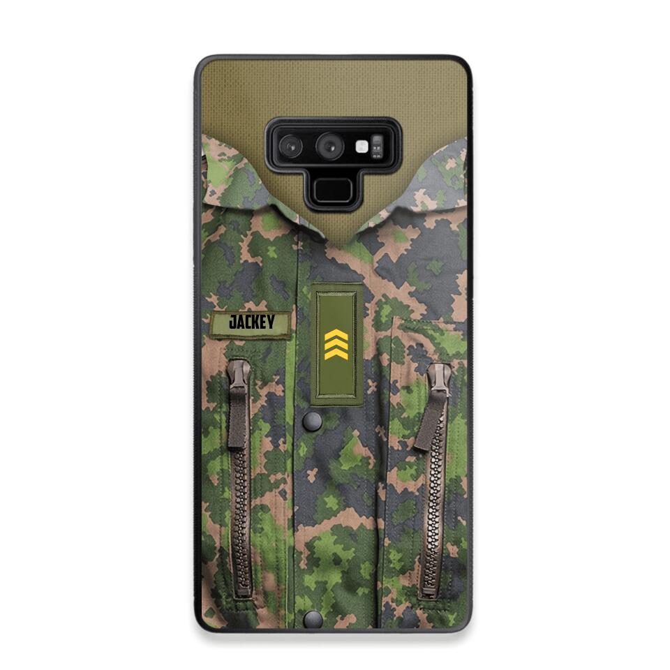 Personalized Finnish Soldier Phone Case Camo Printed 22JUN-HY01